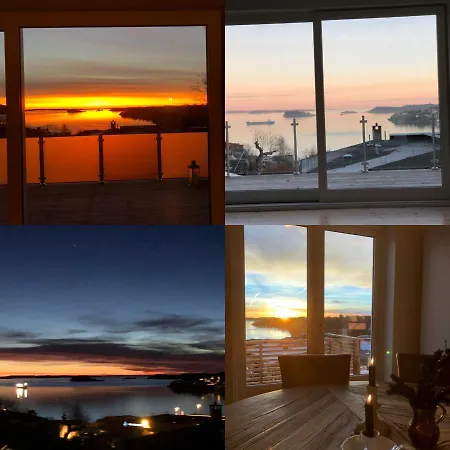 アパート Aid Og Svein' S Sentrumsnaere Panorama Hjem クリスティアンサン